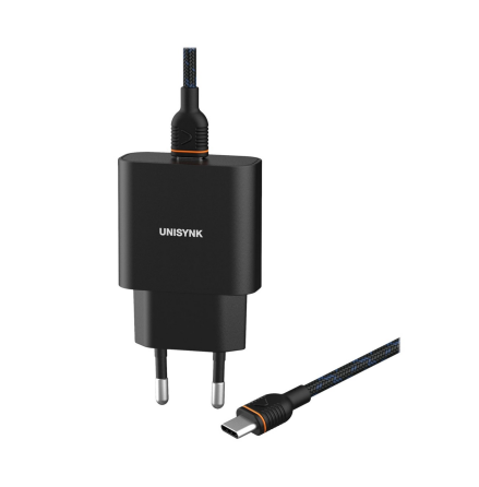 Unisynk 20W USB-C strmadapter  + USB-C sladd 2m