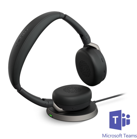 Jabra Evolve2 65 Flex MS Teams USB-A med laddstll