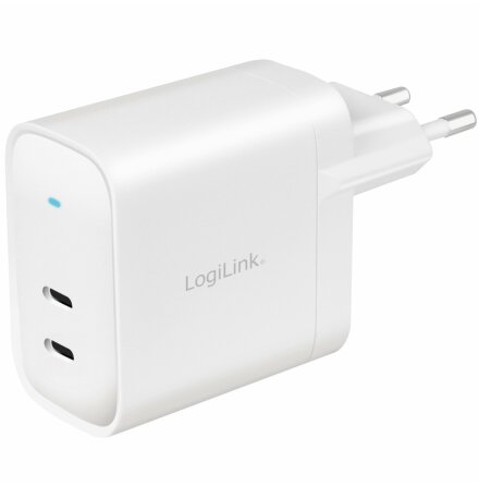 LogiLink strmadapter 2x USB-C PD 65W GaN